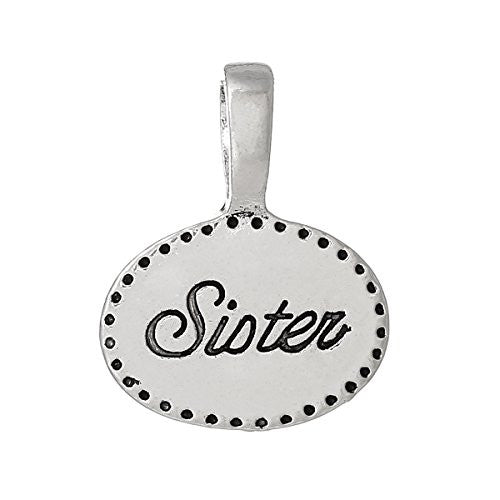Sister charm Pendant for Necklace - Sexy Sparkles Fashion Jewelry - 1