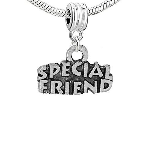 Special Friend Dangle Charm Bead for European Snake Chain Charm Bracelet - Sexy Sparkles Fashion Jewelry