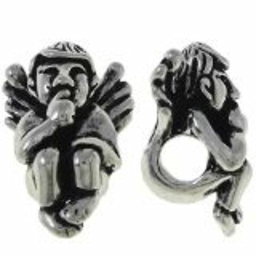 Mourning Angel Charm Bead Spacers For Snake Chain Charm Bracelet - Sexy Sparkles Fashion Jewelry