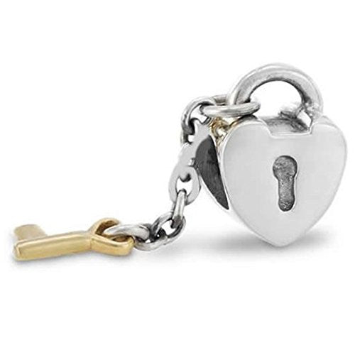 Key to My Heart Key Dangle Charm Bead For Snake Charm Bracelet