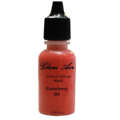 Large Bottle Glam Air Airbrush B9 Strawberry Blush Water-based Makeup (0.50oz) - Sexy Sparkles Fashion Jewelry - 1