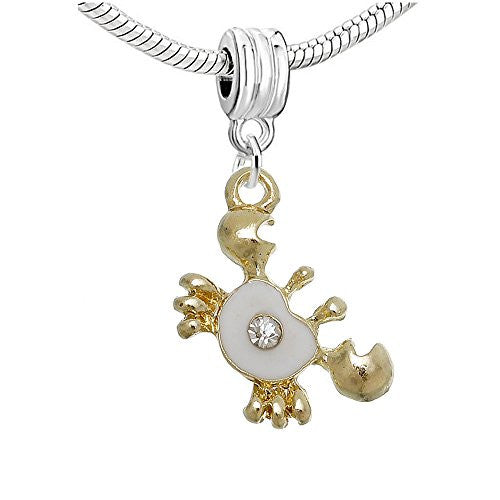 Sea Ocean Crab Dangle European Bead Compatible for Most European Snake Chain Bracelet - Sexy Sparkles Fashion Jewelry