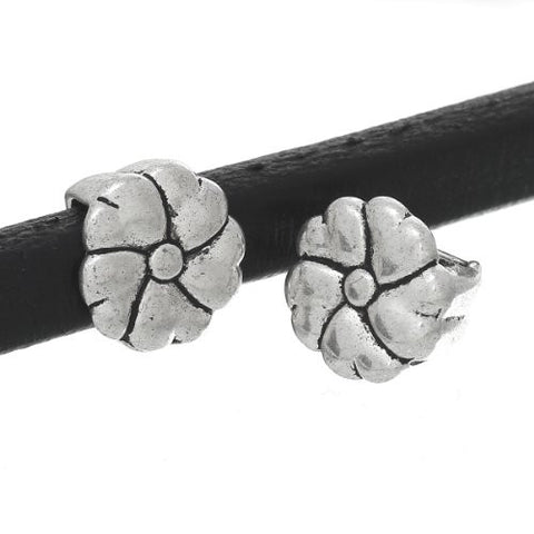 Charm Beads for Leather Bracelet/watch Bands or Wrist Bands (Flower) - Sexy Sparkles Fashion Jewelry - 3