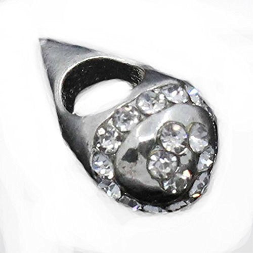 Ice Cream Cone Charm W/clear  Crystals Spacer Beads For Snake Chain Charm Bracelet