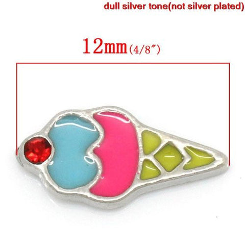 Ice Cream Floating Charm For Glass Living Memory Lockets - Sexy Sparkles Fashion Jewelry - 3