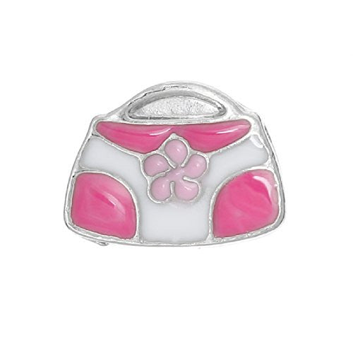 Hand Bag Floating Charms for Glass Locket Pendants and Floating