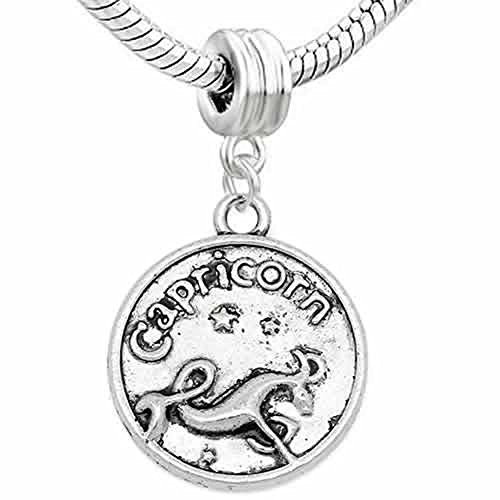Capricorn Charm Dangle European Bead Compatible for Most European Snake Chain Bracelet - Sexy Sparkles Fashion Jewelry