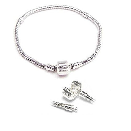 6.5" Snake Chain for European Charms with Barrel Clasp - Sexy Sparkles Fashion Jewelry - 1