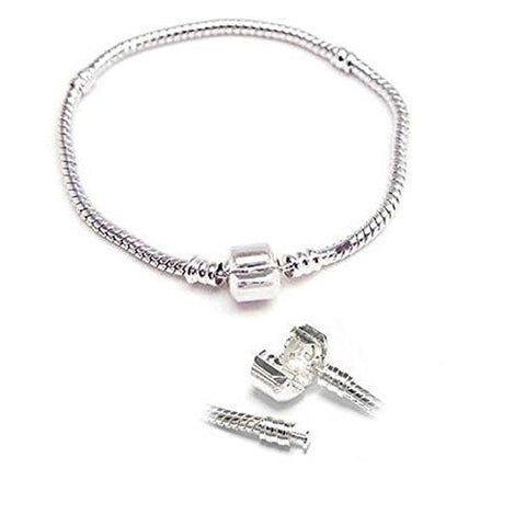 6.5" Snake Chain for European Charms with Barrel Clasp - Sexy Sparkles Fashion Jewelry - 1