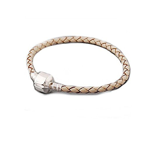 High Quality Real Leather Bracelet Champagne  (8.25")