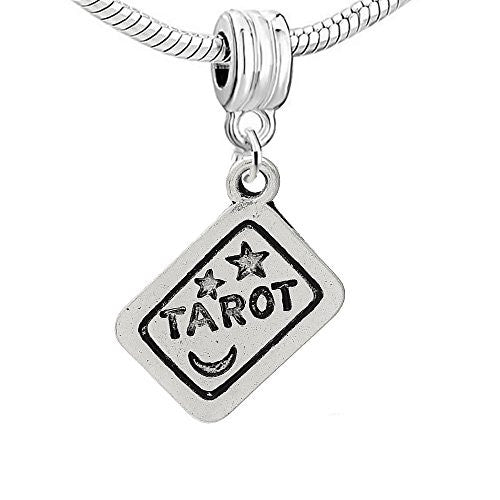 Psychic Tarrot Card Dangle Charm European Bead Compatible for Most European Snake Chain Bracelet - Sexy Sparkles Fashion Jewelry