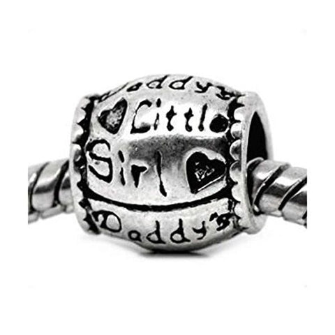 Daddy's Little Girl European Bead Compatible for Most European Snake Chain Bracelet - Sexy Sparkles Fashion Jewelry - 2