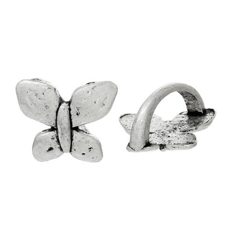 Charm Beads for Leather Bracelet/watch Bands or Wrist Bands (Butterfly) - Sexy Sparkles Fashion Jewelry - 1