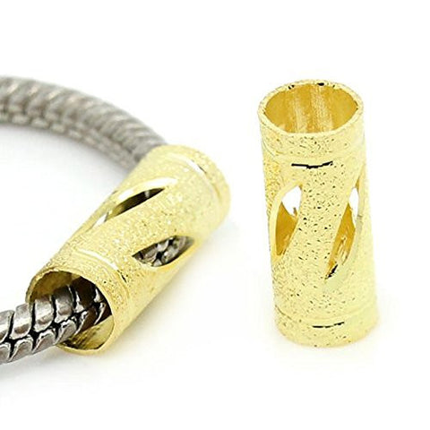 Column Charm Spacer European Bead Compatible for Most European Snake Chain Bracelets - Sexy Sparkles Fashion Jewelry - 1