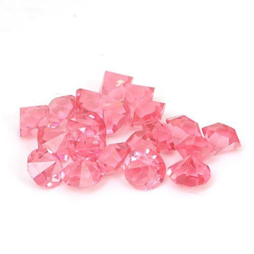 10 Created Crystal Birthstones for Floating Charm Lockets (Pink)