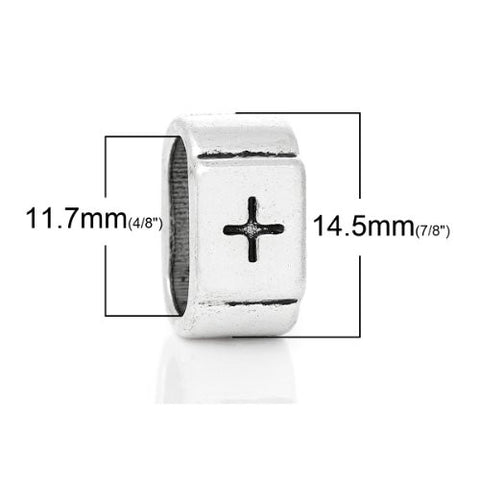 Charm Beads for Leather Bracelet/watch Bands or Wrist Bands (Cross) - Sexy Sparkles Fashion Jewelry - 2