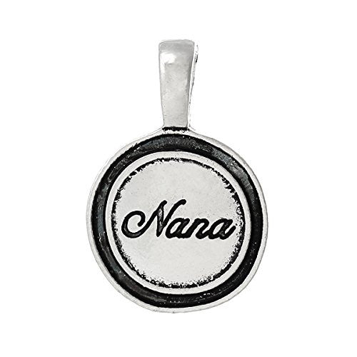 Family Nana Charm Pendant Spacer Bead for European Snake Chain Charm Bracelet - Sexy Sparkles Fashion Jewelry - 1