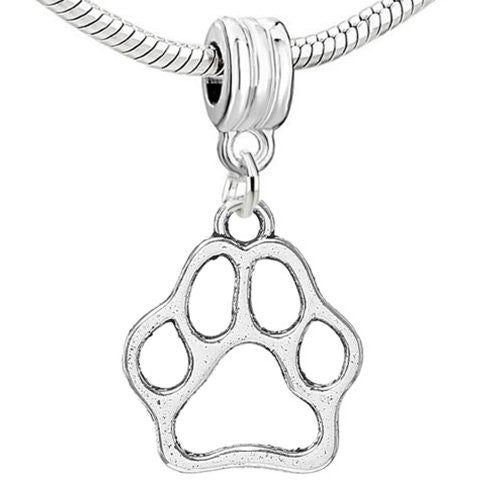 Hollow Paw Charm Dangle for European Style Bracelet For Snake Chain Charm Bracelet - Sexy Sparkles Fashion Jewelry