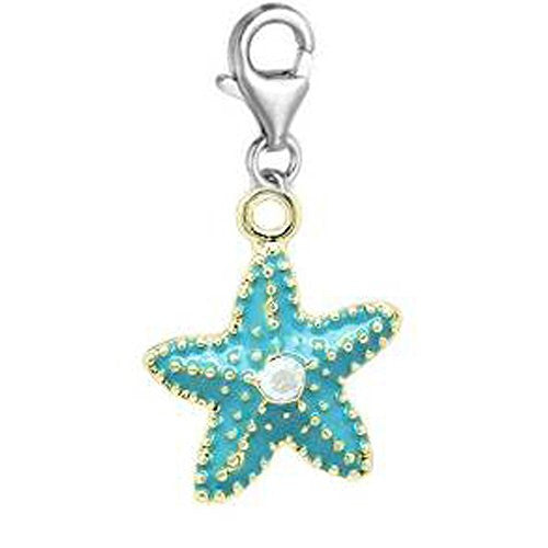 Clip on Starfish Charm Dangle Pendant for European Clip on Charm Jewelry with Lobster Clasp - Sexy Sparkles Fashion Jewelry