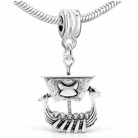 Pirate Ship Dangle Charm Bead For Snake Charm Bracelet - Sexy Sparkles Fashion Jewelry - 2