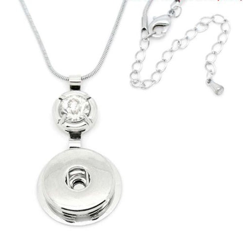 Chunk Snake Chain Necklaces with Lobster Clasp & Extender Chain Fit Snaps Chunk Buttons - Sexy Sparkles Fashion Jewelry - 2