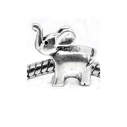 Baby Elephant Bead Spacer for Snake Chain Charm Bracelet