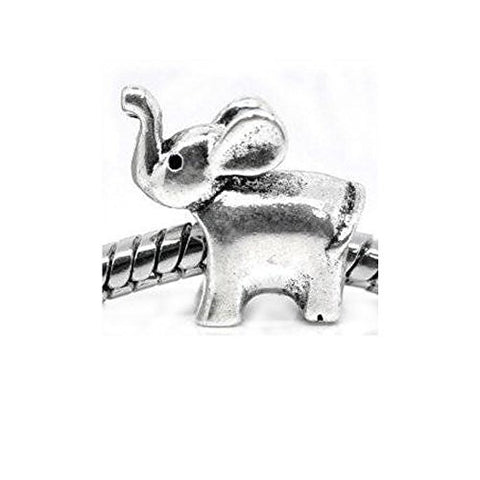 Baby Elephant Bead Spacer for Snake Chain Charm Bracelet - Sexy Sparkles Fashion Jewelry - 1
