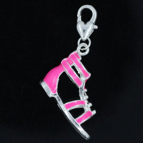 Pink Sandal Clip on Pendant for European Charm Jewelry w/ Lobster Clasp - Sexy Sparkles Fashion Jewelry - 2