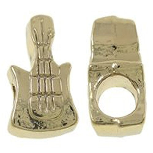 Guitar Charm European Bead Compatible for Most European Snake Chain Bracelet - Sexy Sparkles Fashion Jewelry - 1