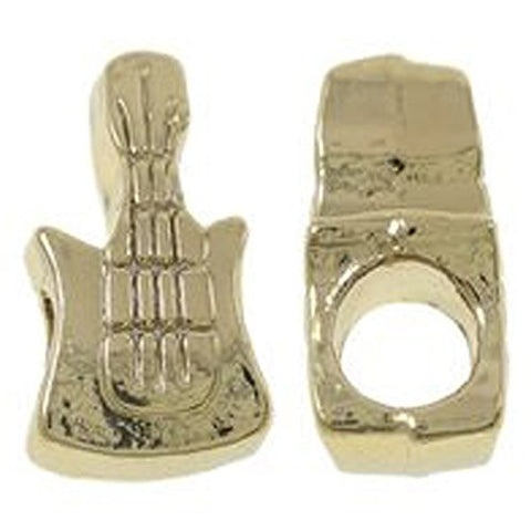 Guitar Charm European Bead Compatible for Most European Snake Chain Bracelet - Sexy Sparkles Fashion Jewelry - 1