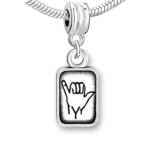 Sign Lauguage Charms Alphabet Letter European Bead Compatible for Most European Snake Chain Bracelet (Y) - Sexy Sparkles Fashion Jewelry