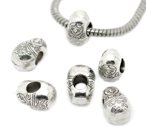 Babushka Doll Russian European Bead Compatible for Most European Snake Chain Bracelet - Sexy Sparkles Fashion Jewelry - 2