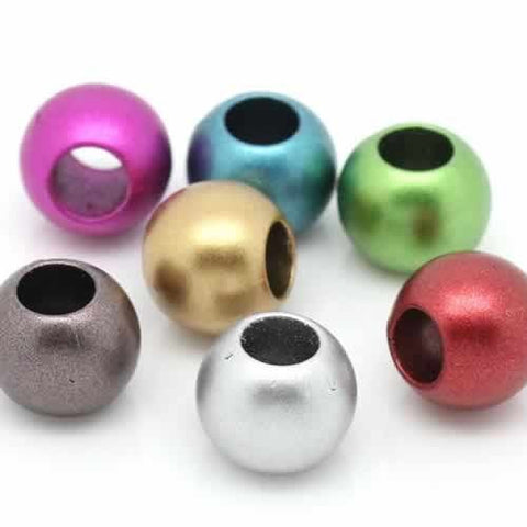 Twenty (20) Random Mix  of Acrylic Charm Beads For Snake Chain Charm Bracelet - Sexy Sparkles Fashion Jewelry - 2
