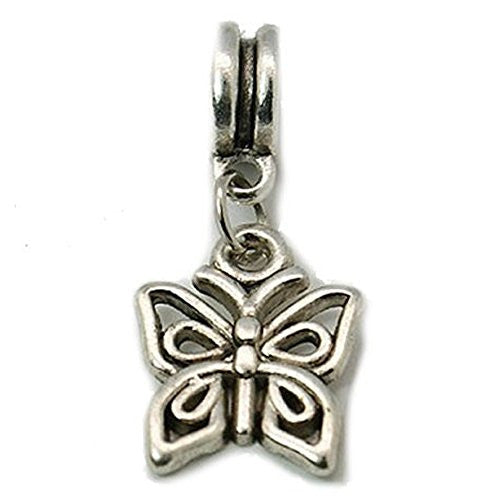 Butterfly Charm Dangle European Bead Compatible for Most European Snake Chain Bracelet - Sexy Sparkles Fashion Jewelry