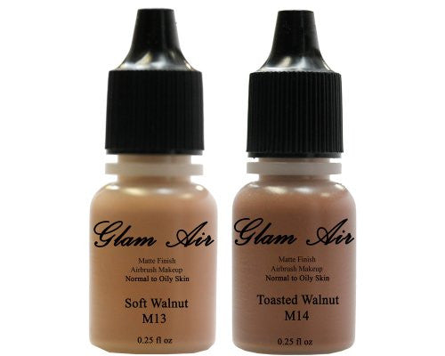 Glam Air Airbrush Water-based Foundation in Set of Two (2) Matte Shades M13 - M14