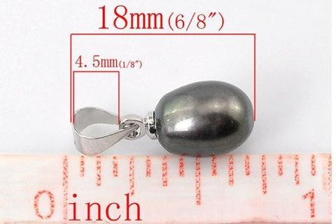 4 Acrylic Pearl Pendants for Necklace or Bracelet - Sexy Sparkles Fashion Jewelry - 3