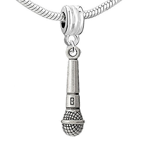 Microphone Bead Compatible for Most European Snake Chain Bracelet