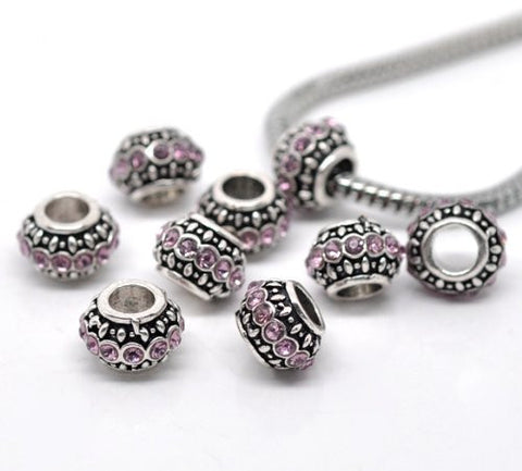 Amethyst Birthstone Charm Beads for Snake Chain Bracelets - Sexy Sparkles Fashion Jewelry - 3