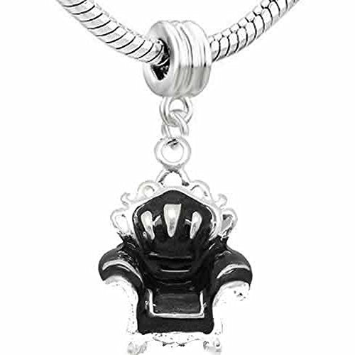 Black Sofe Sofa Charm Dangle Bead for Snake Chain Bracelet - Sexy Sparkles Fashion Jewelry