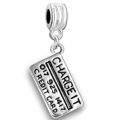 Charge it Credit Card Charm Bead