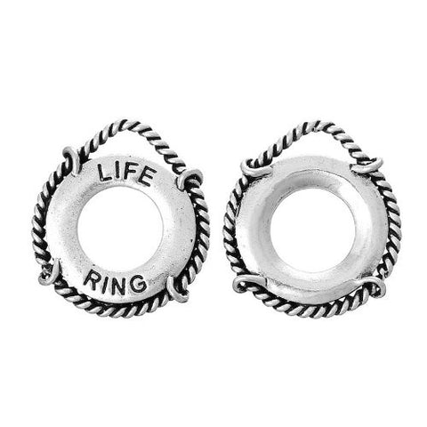 Round Lifebuoy Life Ring Charm Pendant for Necklace Jewelry - Sexy Sparkles Fashion Jewelry - 3