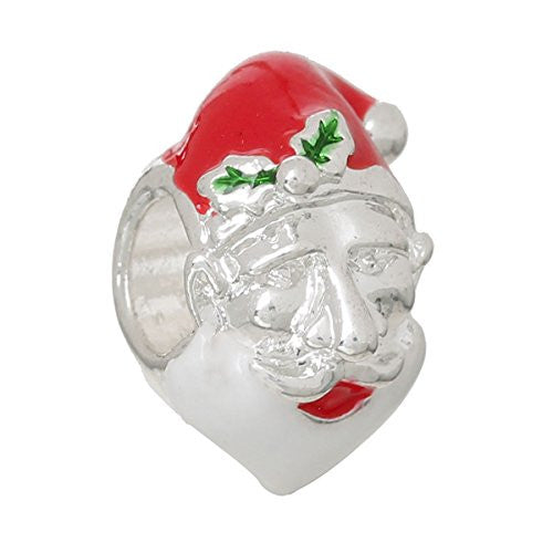 Christmas Santa Claus Charm Bead for European Snake Chain Charm Bracelet