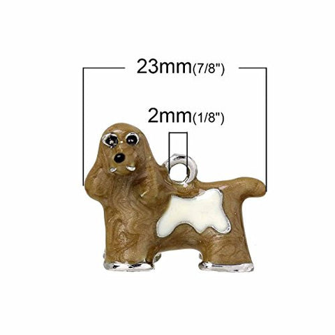 Maltese Dog Pendant Charm Bead for Bracelet or Necklace - Sexy Sparkles Fashion Jewelry - 2