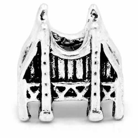 San Fransico Golden Gate Bridge European Bead Compatible for Most European Snake Chain Bracelet - Sexy Sparkles Fashion Jewelry - 2