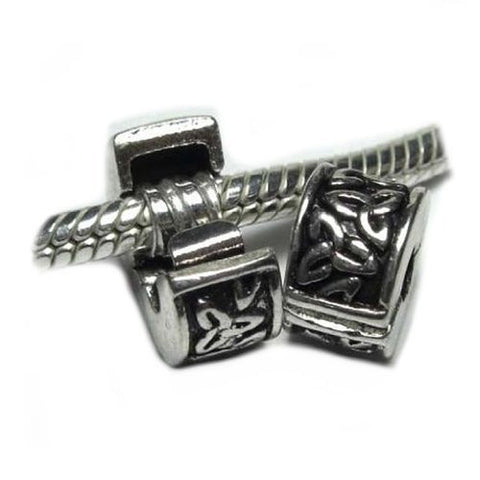 One (1) Clip Lock Bead Knot for snake Chain charm Bracelet - Sexy Sparkles Fashion Jewelry - 2