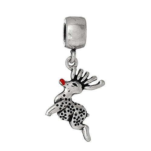 Christmas Reindeer Charm Bead - Sexy Sparkles Fashion Jewelry
