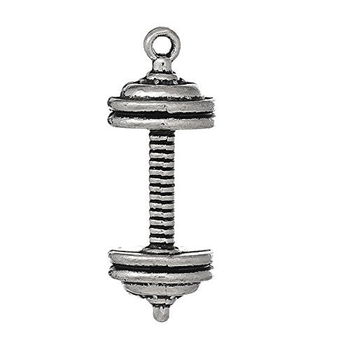 Dumbbell Charm Pendant for Necklace