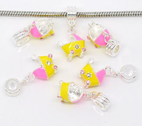 Baby Stroller Bead Compatible for Most European Snake Chain Bracelet - Sexy Sparkles Fashion Jewelry - 3