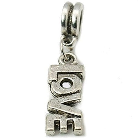 Love Charm Dangle European Bead Compatible for Most European Snake Chain Bracelet - Sexy Sparkles Fashion Jewelry - 1