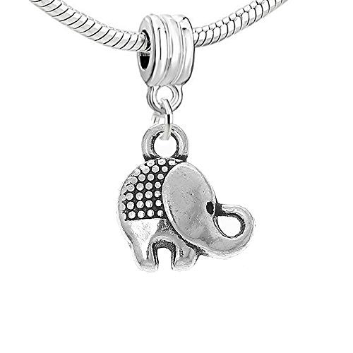 Elephant Dangle Charm European Bead Compatible for Most European Snake Chain Bracelet - Sexy Sparkles Fashion Jewelry